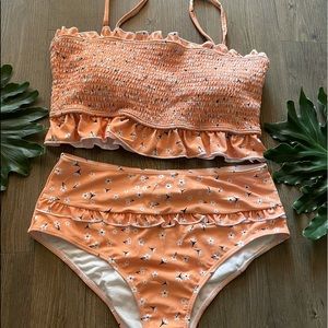 swimsuit. xl. colour. Orange. is very pretty